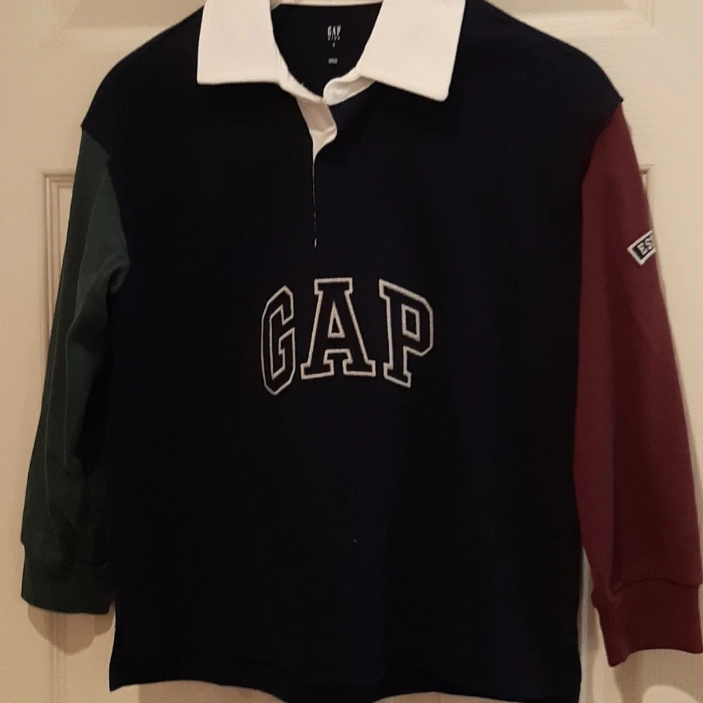 GAP Kids Colorblock Shirt - Navy, Green, Burgundy NWT